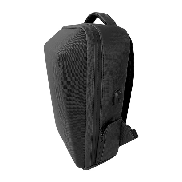 GEARZ GZ-110SD Shell 15,6" Laptop Sırt Çantası Suni Deri Waterproof (Usb+Şifreli Kilit) - 6