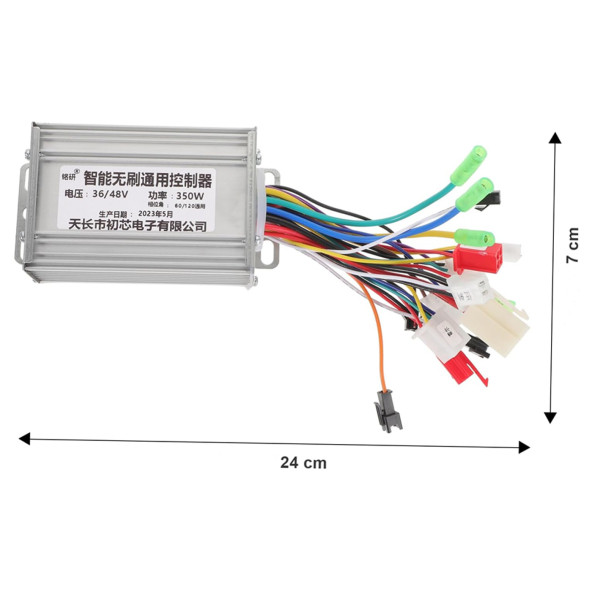 DC 36V / 48V 350W Fırçasız Motor Sürücü Scooter Elektrikli Bisiklet Beyin Bldc Hız Kontrol Kartı - 7