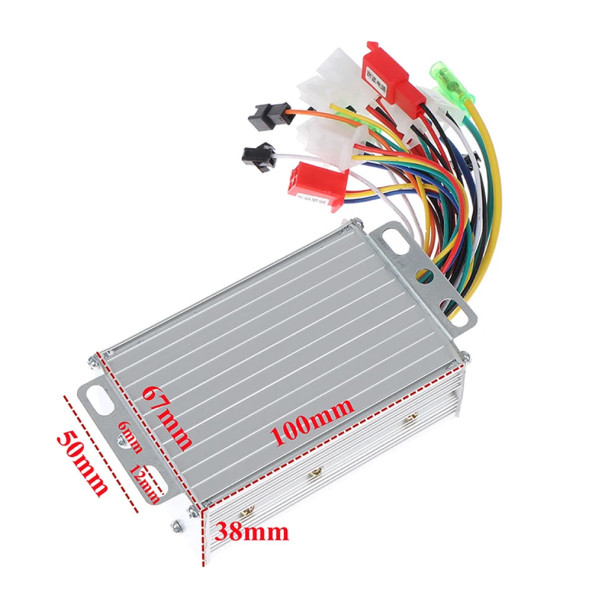 DC 36V / 48V 350W Fırçasız Motor Sürücü Scooter Elektrikli Bisiklet Beyin Bldc Hız Kontrol Kartı - 8