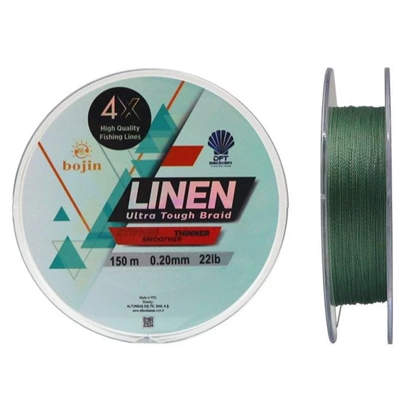 DFT Bojin 4x Linen İp Misina 150 Metre - 2
