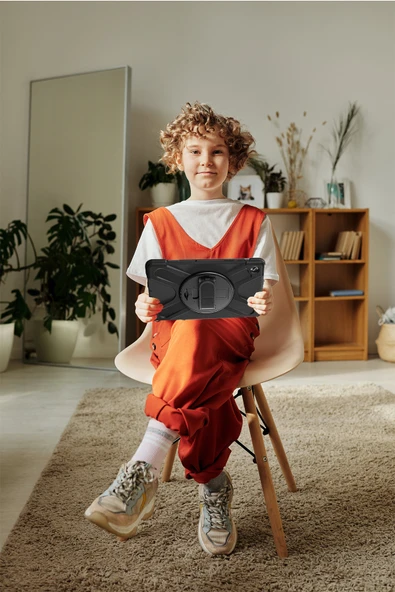 Galaxy Tab S9 Ultra 14,6 İnç Uyumlu Fuchsia Defender Silikon Tablet Kılıfı - Resim 3