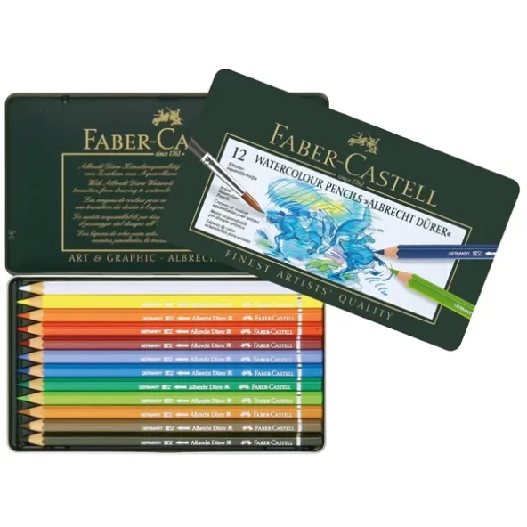 Faber Castell Albrecht Dürer Aquarell Boya Kalemi 12 Renk 117512