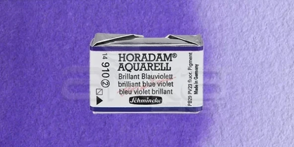 Schmincke Horadam Aquarell 1/1 Tablet 910 Brilliant Blue Violet seri 2 ürün görseli 1
