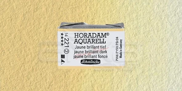 Schmincke Horadam Aquarell 1/1 Tablet 221 Brilliant Yellow Dark seri 2 ürün görseli 1