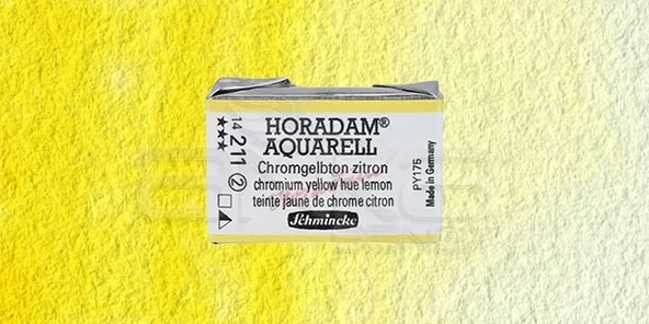 Schmincke Horadam Aquarell 1/1 Tablet 211 Chrome Yellow Lemon seri 2
