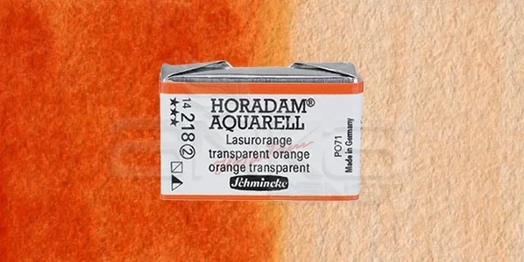 Schmincke Horadam Aquarell 1/1 Tablet 218 Translucent Orange seri 2