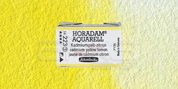 Schmincke Horadam Aquarell 1/1 Tablet 223 Cadmium Yellow Lemon seri 3