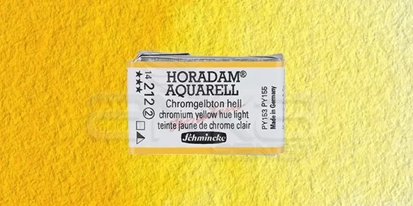 Schmincke Horadam Aquarell 1/1 Tablet 212 Chrome Yellow Light seri 2