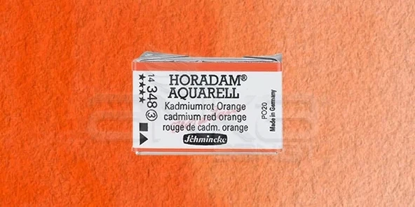 Schmincke Horadam Aquarell 1/1 Tablet 348 Cadmium Red Orange seri 3