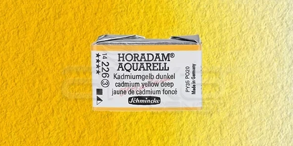Schmincke Horadam Aquarell 1/1 Tablet 226 Cadmium Yellow Deep seri 3