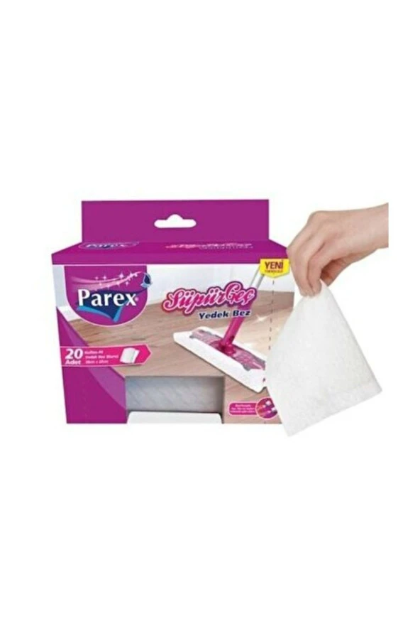 Parex Süpürgeç Yedek Bez (Kuru) 20'li