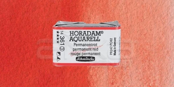 Schmincke Horadam Aquarell 1/1 Tablet 361 Permanent Red seri 3