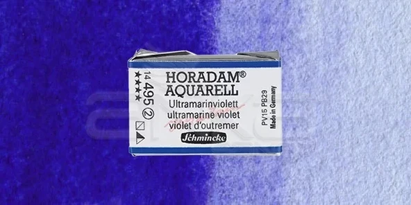 Schmincke Horadam Aquarell 1/1 Tablet 495 Ultramarine Violet seri 2 ürün görseli 1