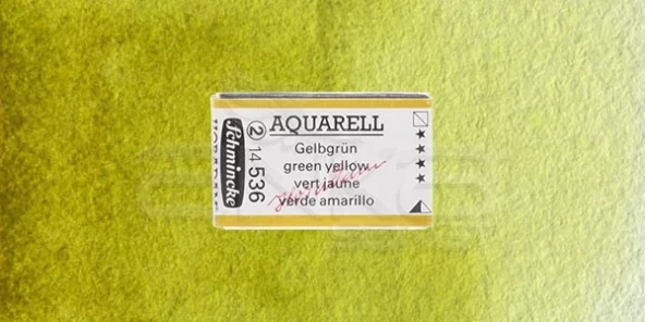 Schmincke Horadam Aquarell 1/1 Tablet 536 Green Yellow seri 2