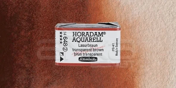 Schmincke Horadam Aquarell 1/1 Tablet 648 Translucent Brown seri 2 ürün görseli 1