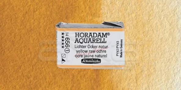 Schmincke Horadam Aquarell 1/1 Tablet 656 Yellow Raw Ochre seri 1