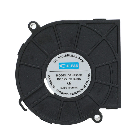 7530 12V DC Salyangoz Fan DFH7530 3D Yazıcı Soğutma Fanı Santirfüj Havalandırma Klima Türbin Kuluçka