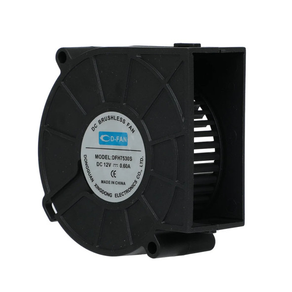 7530 12V DC Salyangoz Fan DFH7530 3D Yazıcı Soğutma Fanı Santirfüj Havalandırma Klima Türbin Kuluçka - 3