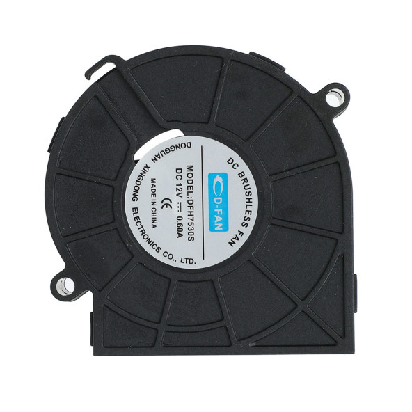 7530 12V DC Salyangoz Fan DFH7530 3D Yazıcı Soğutma Fanı Santirfüj Havalandırma Klima Türbin Kuluçka - 5