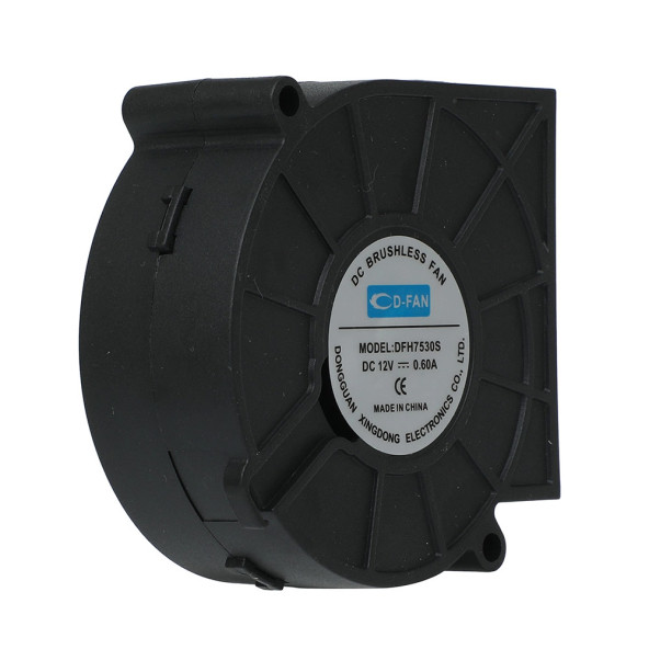 7530 12V DC Salyangoz Fan DFH7530 3D Yazıcı Soğutma Fanı Santirfüj Havalandırma Klima Türbin Kuluçka - 6