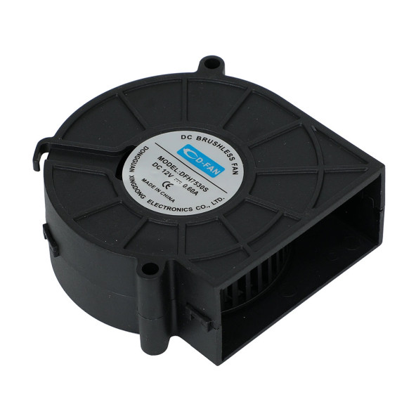 7530 12V DC Salyangoz Fan DFH7530 3D Yazıcı Soğutma Fanı Santirfüj Havalandırma Klima Türbin Kuluçka - 7