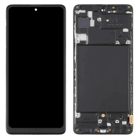 Samsung A71  Lcd Dokunmatik Ekran Çıtalı (Siyah)