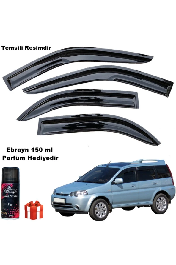 Caraks Honda Hrv Mügen Cam Rüzgarlığı 1999 - 2006 Arası 4 Lü Takım Koku Hediyeli
