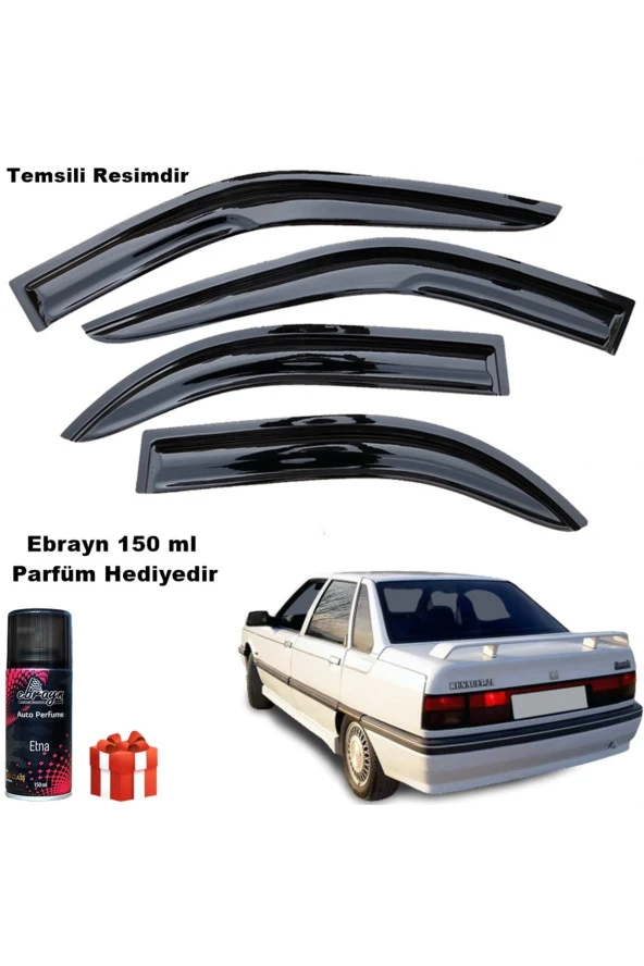 Caraks Renault 21 Manager Mügen Cam Rüzgarlığı Tüm Kasalar 4 Lü Takım Koku Hediyeli - 1