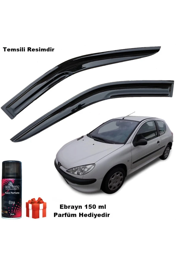 Caraks Peugeot 206 van Mügen Cam Rüzgarlığı Tek Kapı Kasalar 2 Li Takım Koku Hediyeli ürün görseli