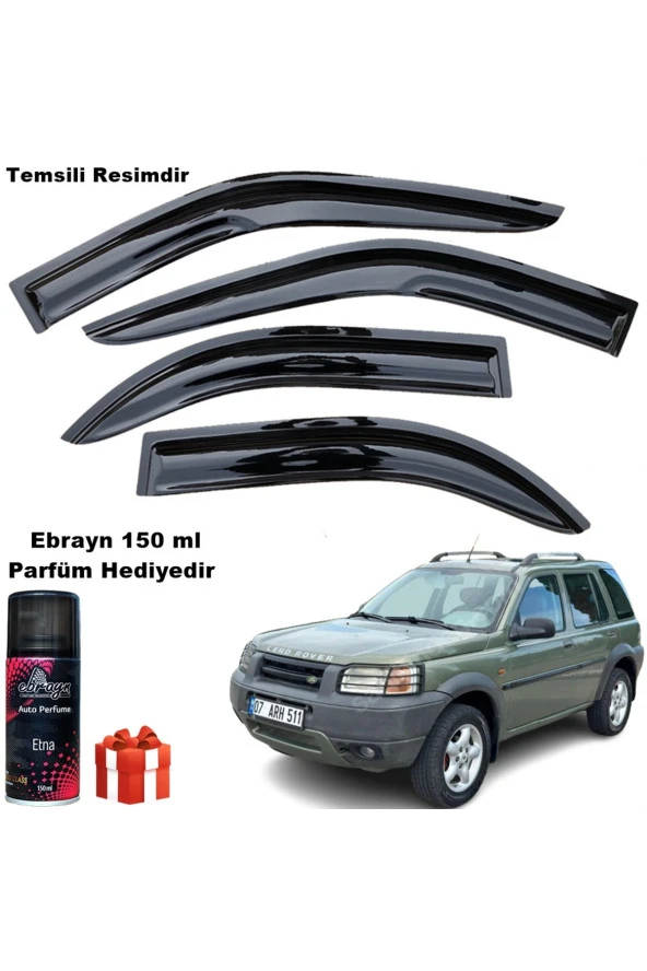 Caraks Land Rover Freelander Mügen Cam Rüzgarlığı 1998-2006 Arası 4 Lü Takım Koku Hediyeli
