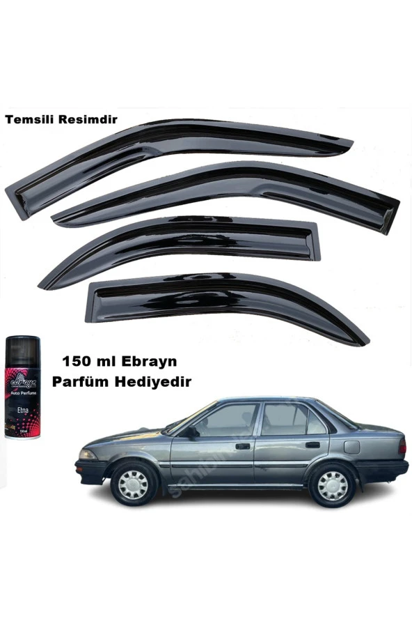 Caraks Corolla Mügen Cam Rüzgarlığı Fındık Kasa 1988-1992 Arası 4 Lü Takım Koku Hediyeli ürün görseli 1