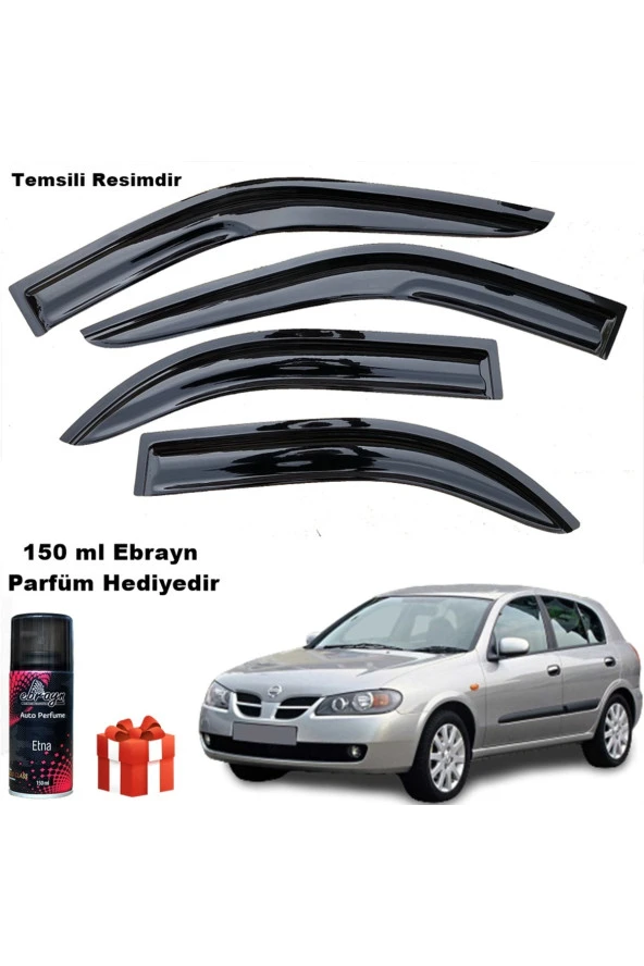 Caraks Nissan Almera hb Mügen Cam Rüzgarlığı 2000 - 2008 Arası  4 Lü Takım Koku Hediyeli