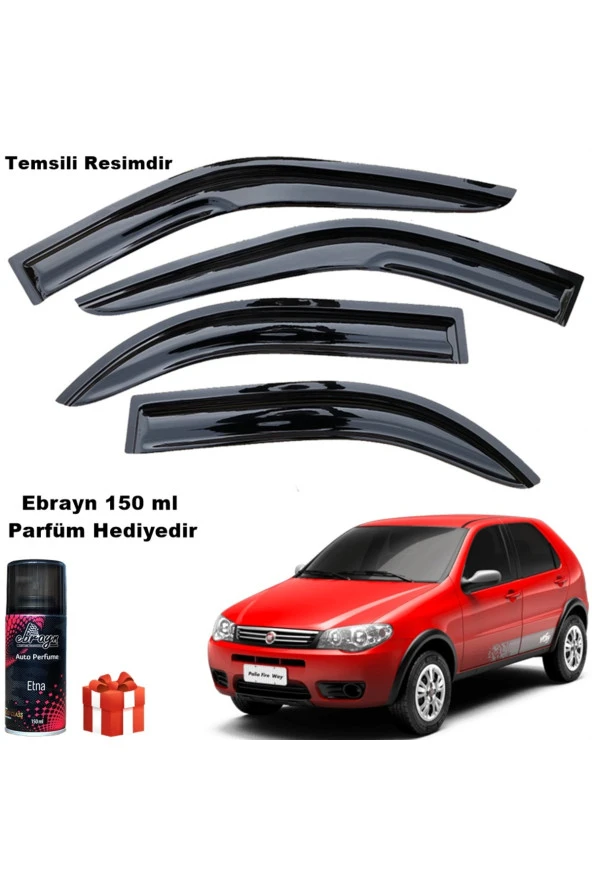 Caraks Fiat PALİO Mügen Cam Rüzgarlığı Tüm Kasalara Uyumlu 4 Lü Takım Koku Hediyeli