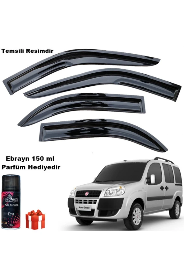 Caraks Fiat Doblo 1 Mügen Cam Rüzgarlığı 2000-2009 Arası Ön Iki Camlar 2 Li Takım Koku Hediyeli