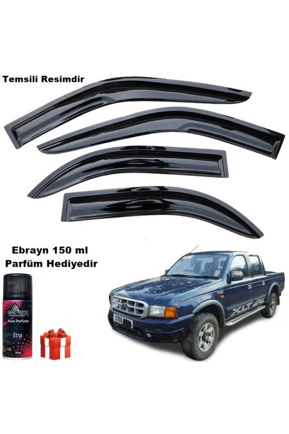 Caraks Ranger Mügen Cam Rüzgarlığı 1999-2009 Arası 4 Lü Takım Koku Hediyeli