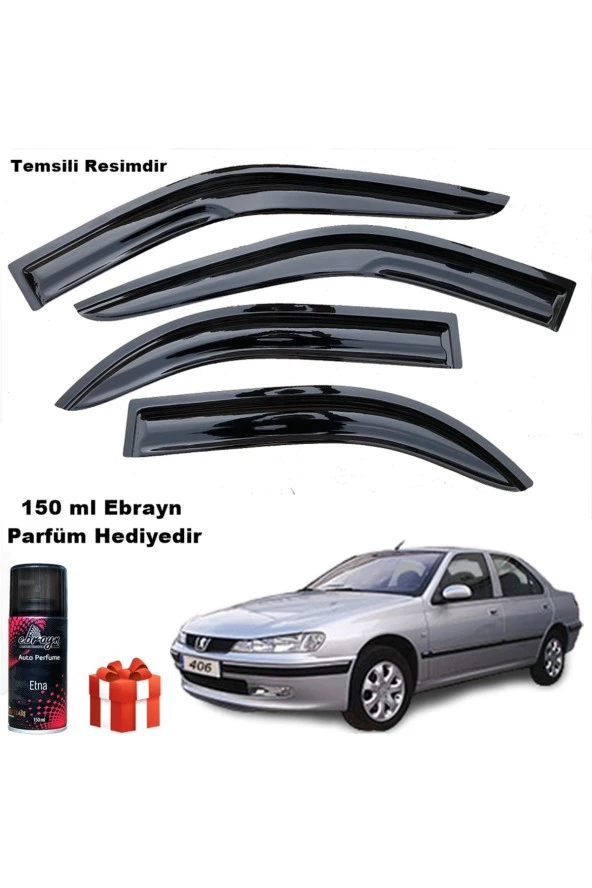 Caraks Peugeot 406 Mügen Cam Rüzgarlığı 1995-2005 Arası 4 Lü Takım Koku Hediyeli