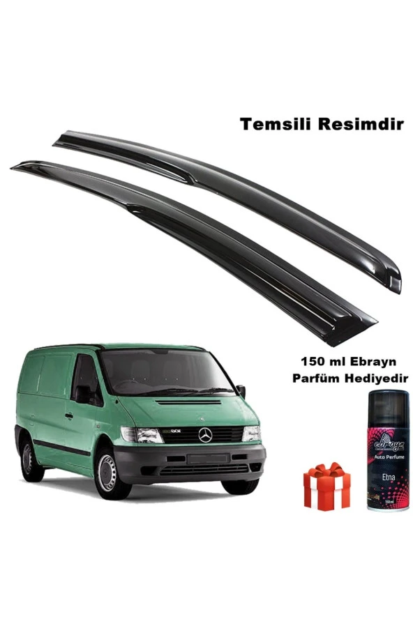 Caraks Mercedes Vito Mügen Cam Rüzgarlığı 1996-2003 Arası 2 Li Takım Koku Hediyeli