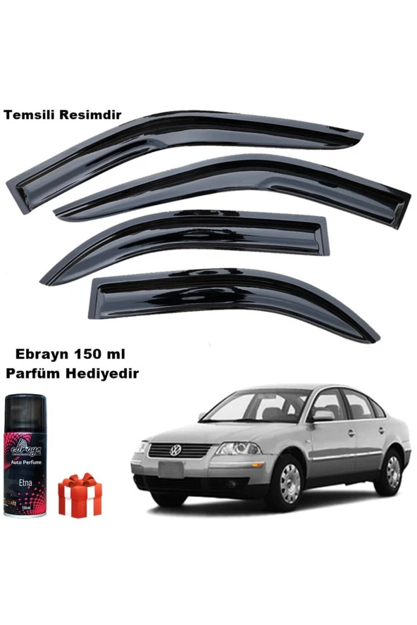 Caraks Vw Passat 3b Mügen Cam Rüzgarlığı 1996-2005 Arası 4 Lü Takım Koku Hediyeli