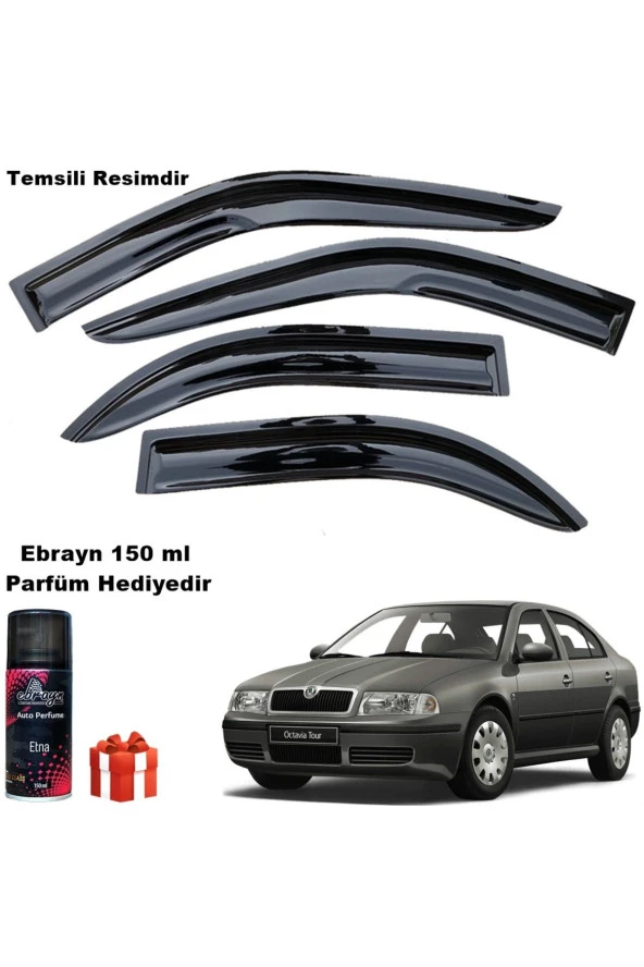 Caraks Skoda Octavia A4 Mügen Cam Rüzgarlığı 4lü 1996-2004 Arası Takım Koku Hediyeli ürün görseli