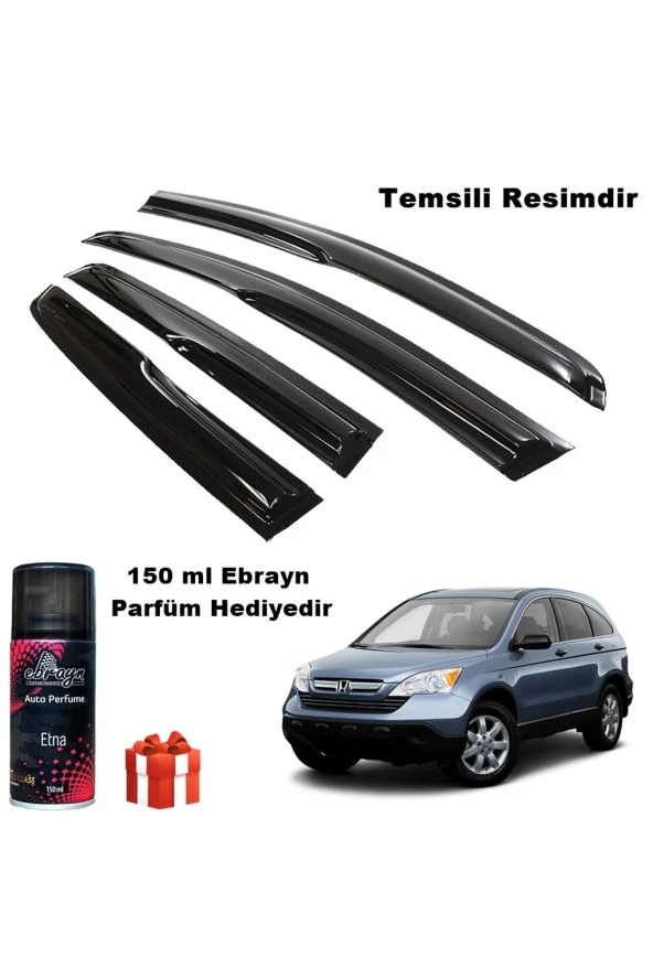 Caraks Honda Crv Mügen Cam Rüzgarlığı 2007-2012 Arası 4 Lü Takım Koku Hediyeli