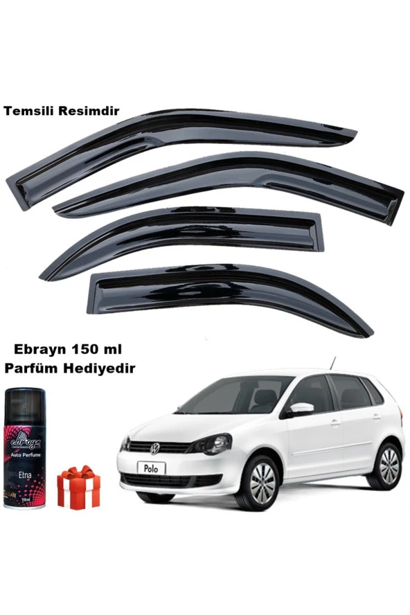 Caraks Vw Polo Mügen Cam Rüzgarlığı Hb 2002-2008 Arası 4 Lü Takım Koku Hediyeli - 1