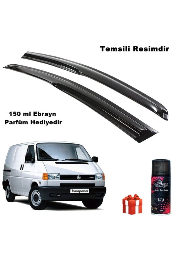 Caraks Vw Transporter T4 Mügen Cam Rüzgarlığı 1995 -2003 Arası 2 Li Takım Koku Hediyeli