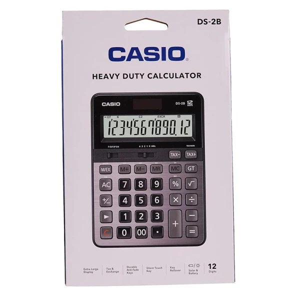 Casio DS-2B Masaüstü Hesap Makinası 12 Hane - 2