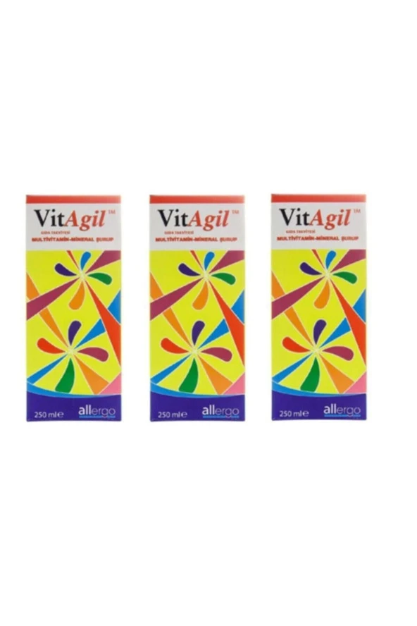 Vitagil Multivitamin Mineral Şurup 250ml-3 Adet-