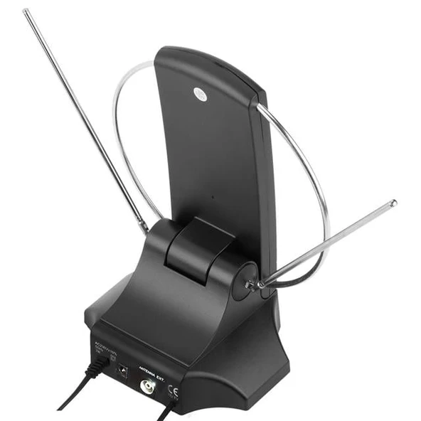 Powermaster SG-029A Saatli UHF-VHF TV Üstü Anten İç Mekan TV Anteni - 5