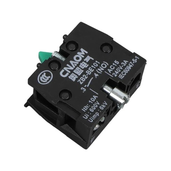 22 MM KONTAK BLOK NO KIRMIZI (LAY5-BE102) - Resim 4