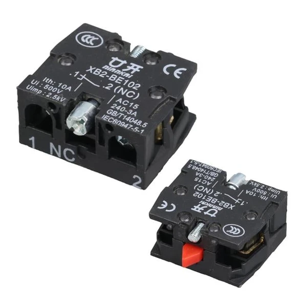 22 MM KONTAK BLOK NO KIRMIZI (LAY5-BE102)