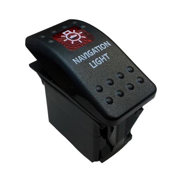 NAVİGASYON LAMBASI IŞIKLI 3P ON-OFF 12-24V MARIN SWITCH (IC-134M-S1) - 2