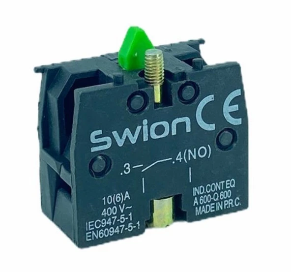 22 MM KONTAK BLOK NO YEŞİL (LAY5-BE101) - 2