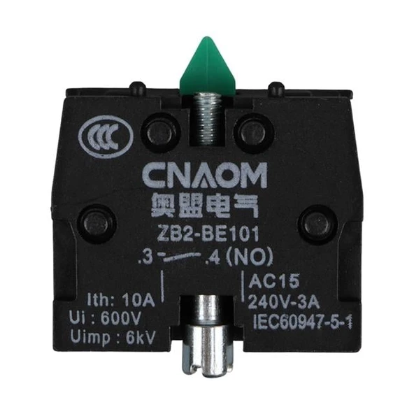 22 MM KONTAK BLOK NO KIRMIZI (LAY5-BE102) - Resim 5